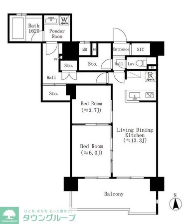 GOTEN 武蔵小杉の物件間取画像